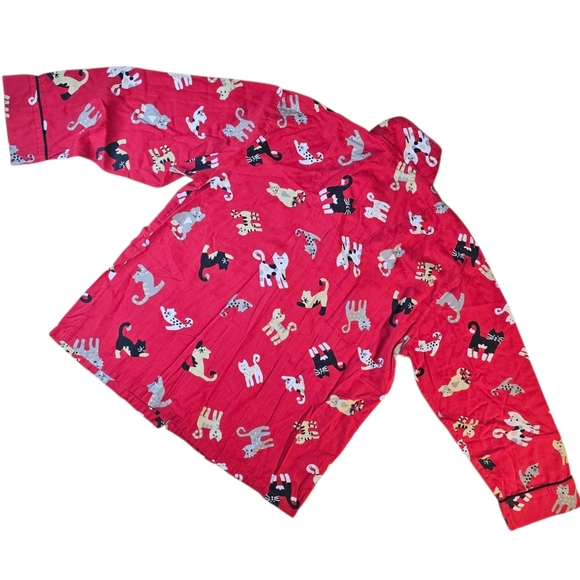Bellepointe Cotton Pajama Set Red Button Down Sleepwear Medium ❤️ - Picture 6 of 15